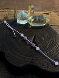 Brazilian Amethyst & Lavender Rose Quartz Bracelet – full view