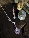 Amethyst Peace Buckle Necklace – full view