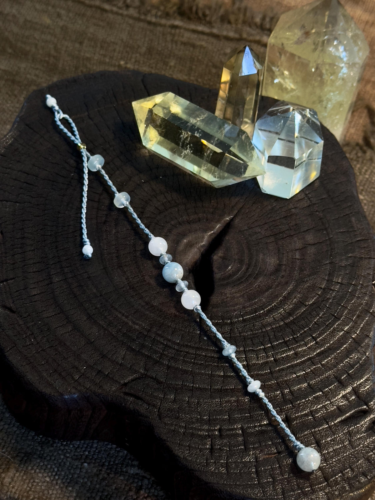 Aquamarine & Jade Bracelet – full view