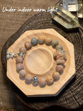 Blue Caramel Alashan Agate Melody Bracelet