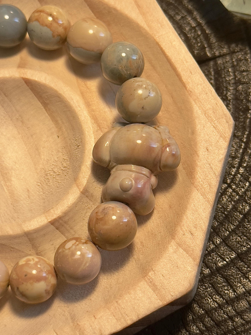 Blue Caramel Alashan Agate Melody Bracelet