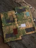 Wabi-Sabi Botanical Plant-Dyed Coasters Set of 4