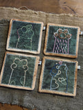 Wabi-Sabi Plant-Dyed Cat Paw Coasters – full set