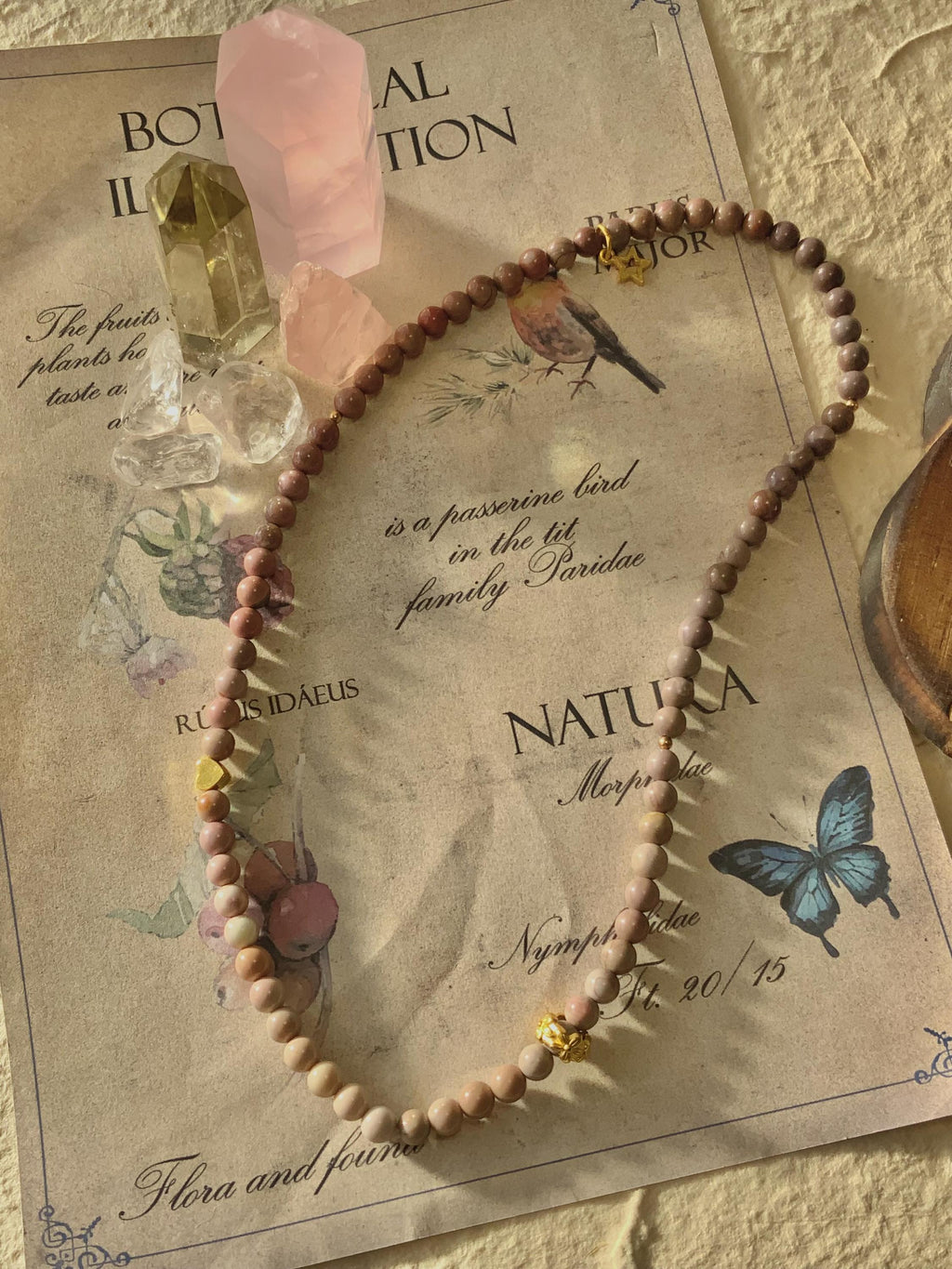 Gradient Purple Red Alashan Agate Dual-Layer Bracelet