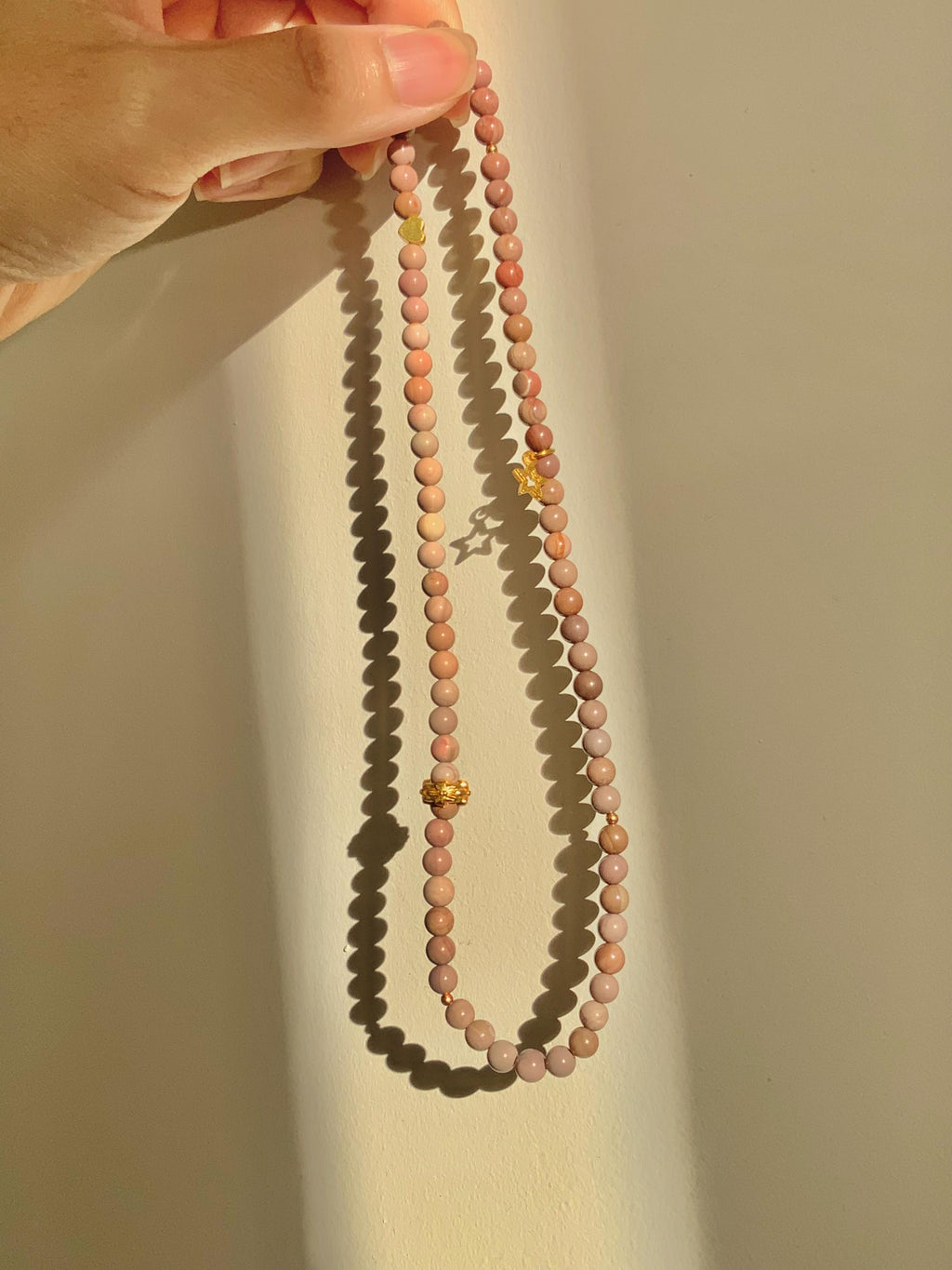 Gradient Purple Red Alashan Agate Dual-Layer Bracelet