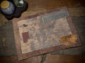 Plant dyed hand stitched patchwork tea mat