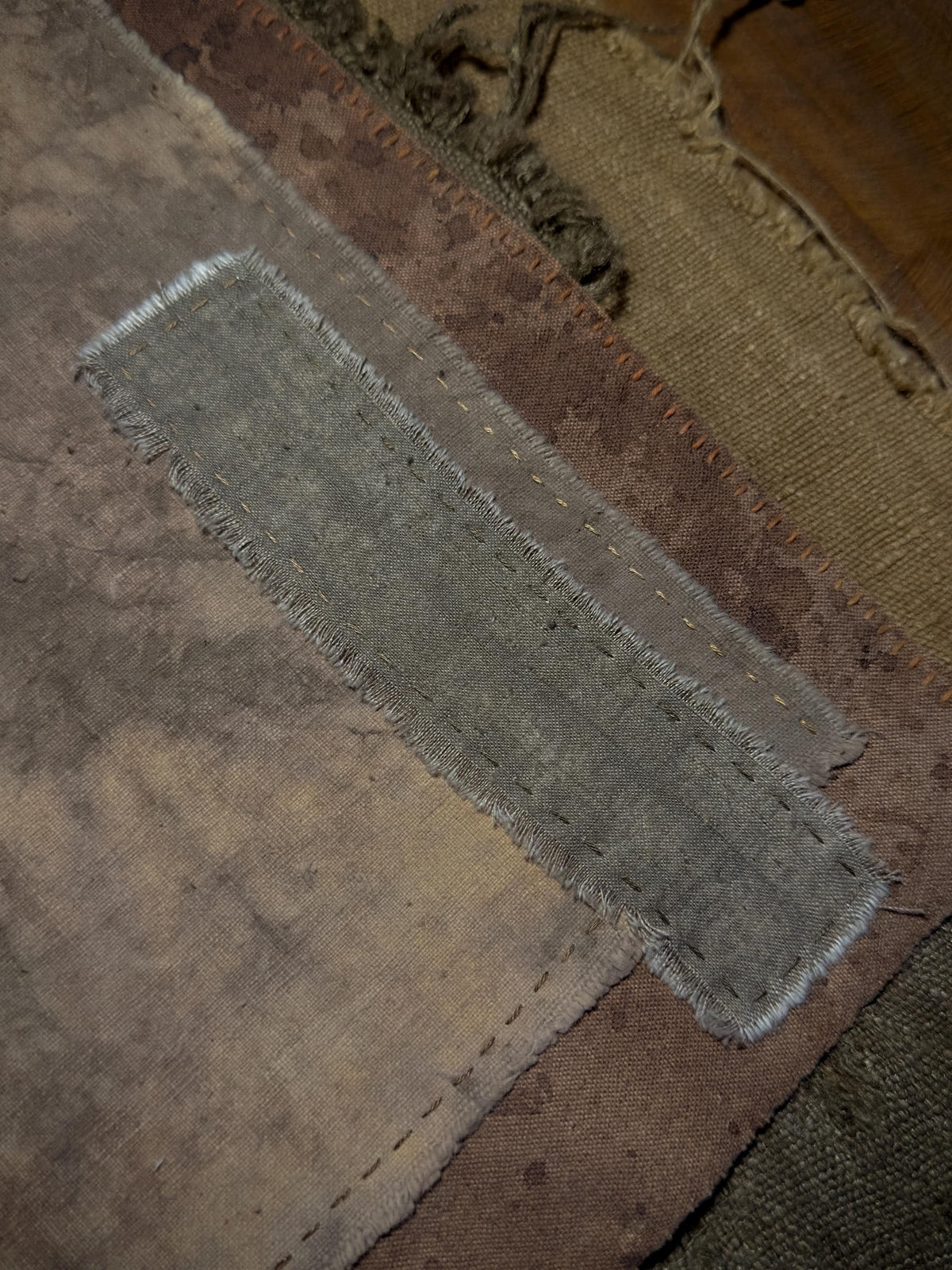 Artisan patchwork tea ceremony mat