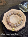 Pink Caramel Alashan Agate Bracelet – full view