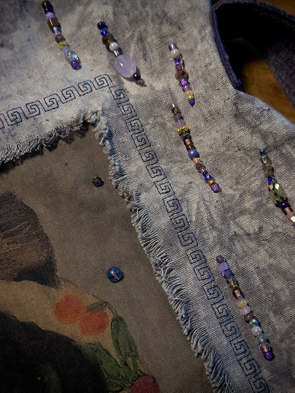 Purple Plant-Dyed Vintage Cat Bag – detail 3
