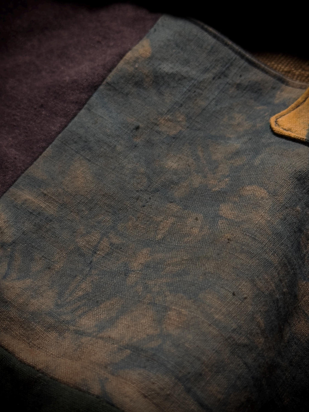 Reversible Plant-Dyed Patchwork Bag – detail 8